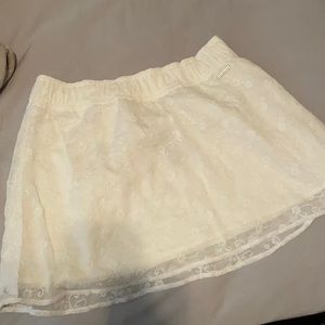 Abercrombie White lace skirt brand new